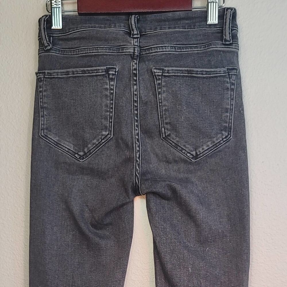 ALL SAINTS Washed Black Grace Skinny Jean Shaping Fit Mid Rise Minimalist Grunge - Picture 4 of 16